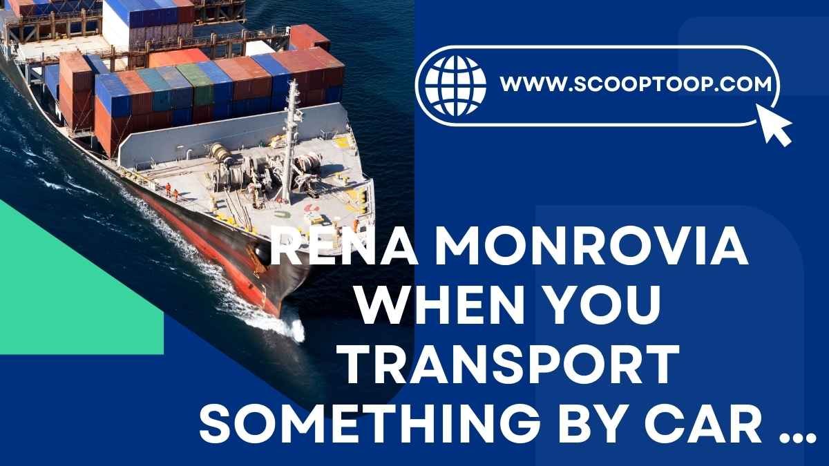 Rena Monrovia When You Transport Something by car …